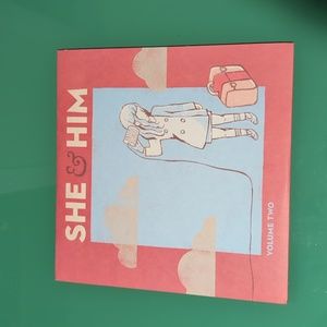 She & Him record (LP)